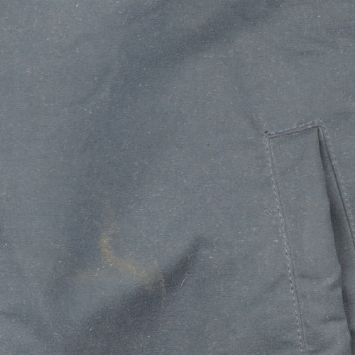 JoJo Maman Bébé Women's Blue Hooded Long Parka Coat Size 12
