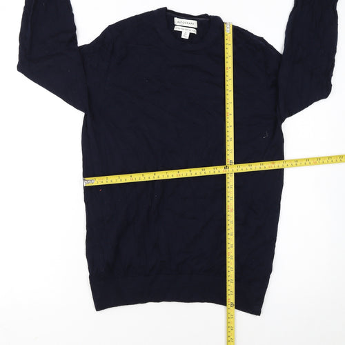 Marks and Spencer Women Blue Merino Wool Pullover Jumper M