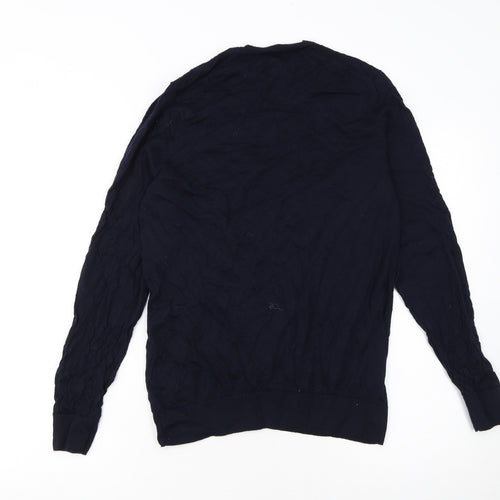 Marks and Spencer Women Blue Merino Wool Pullover Jumper M