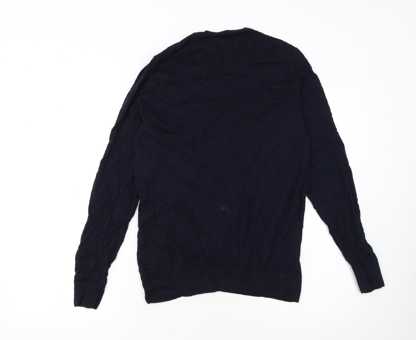 Marks and Spencer Women Blue Merino Wool Pullover Jumper M
