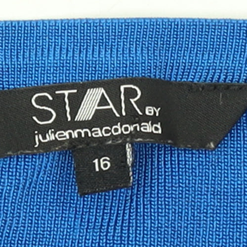 Star by Julien Macdonald Blue Studded Crew Neck Womens Size 16 Jumper