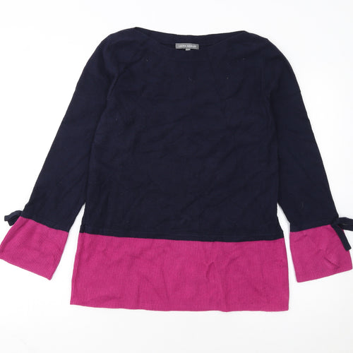 Laura Ashley Women’s Multicoloured Knit Pullover Jumper UK 12