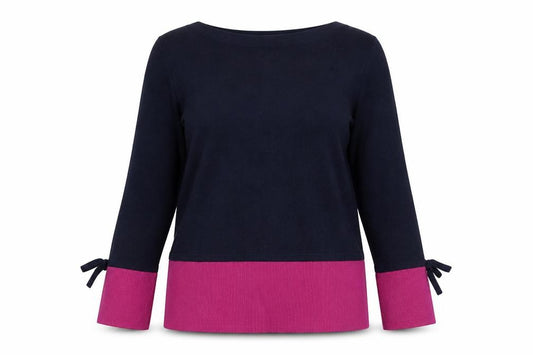 Front view of Laura Ashley Women’s Multicoloured Knit jumper UK 12