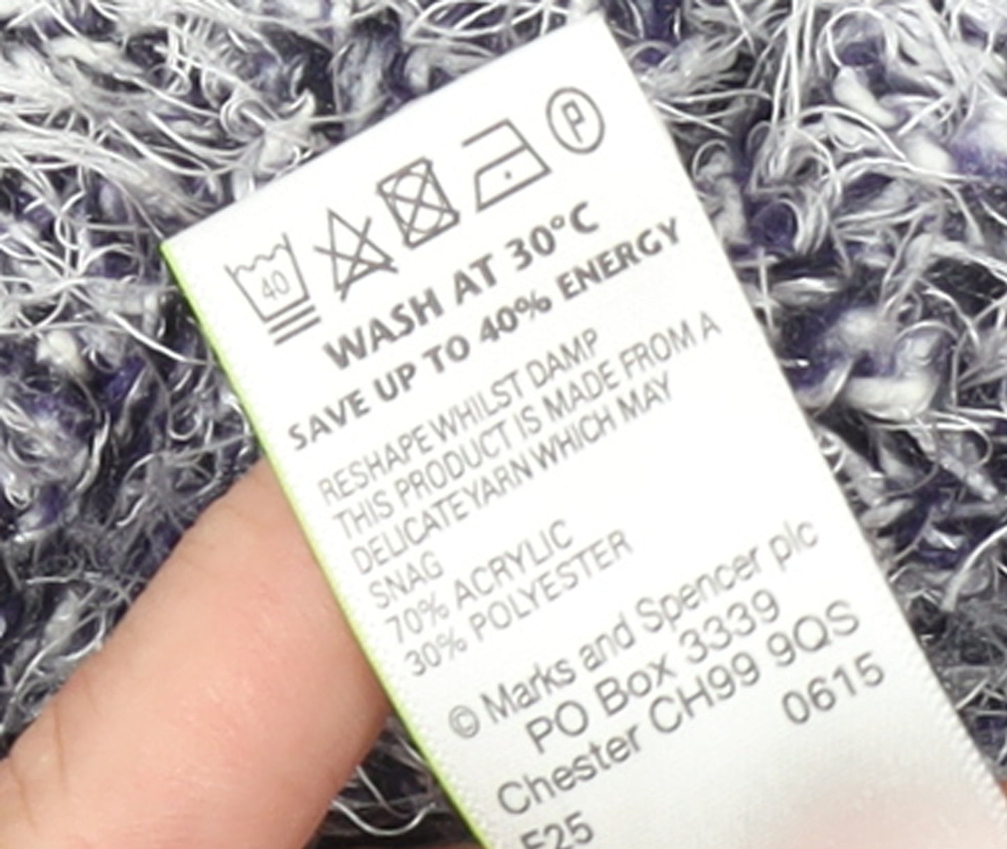 Marks and Spencer Women's Grey Fluffy Knit Jumper Size 12