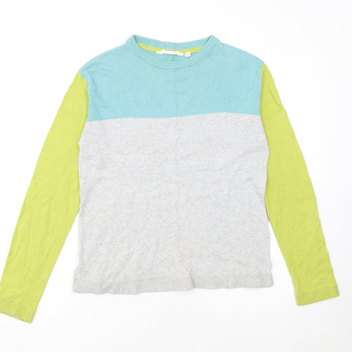Lily & Me Womens Multicoloured Cotton Crew Neck Jumper Size 8