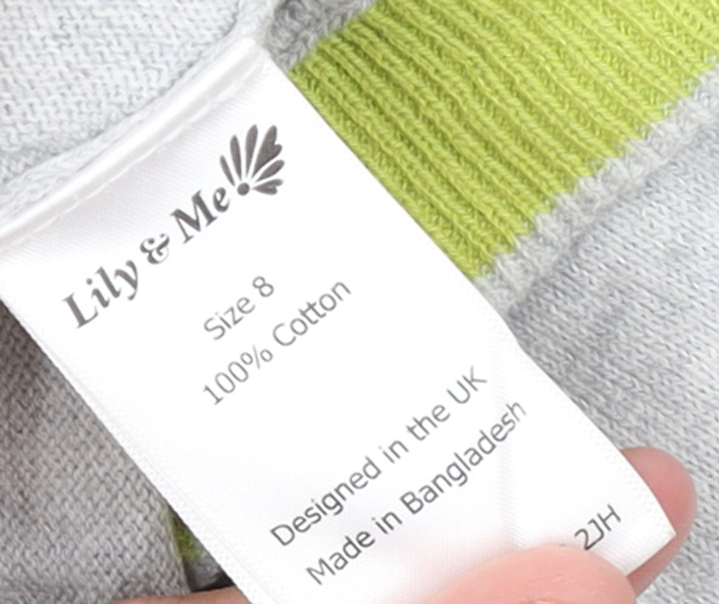 Lily & Me Womens Multicoloured Cotton Crew Neck Jumper Size 8