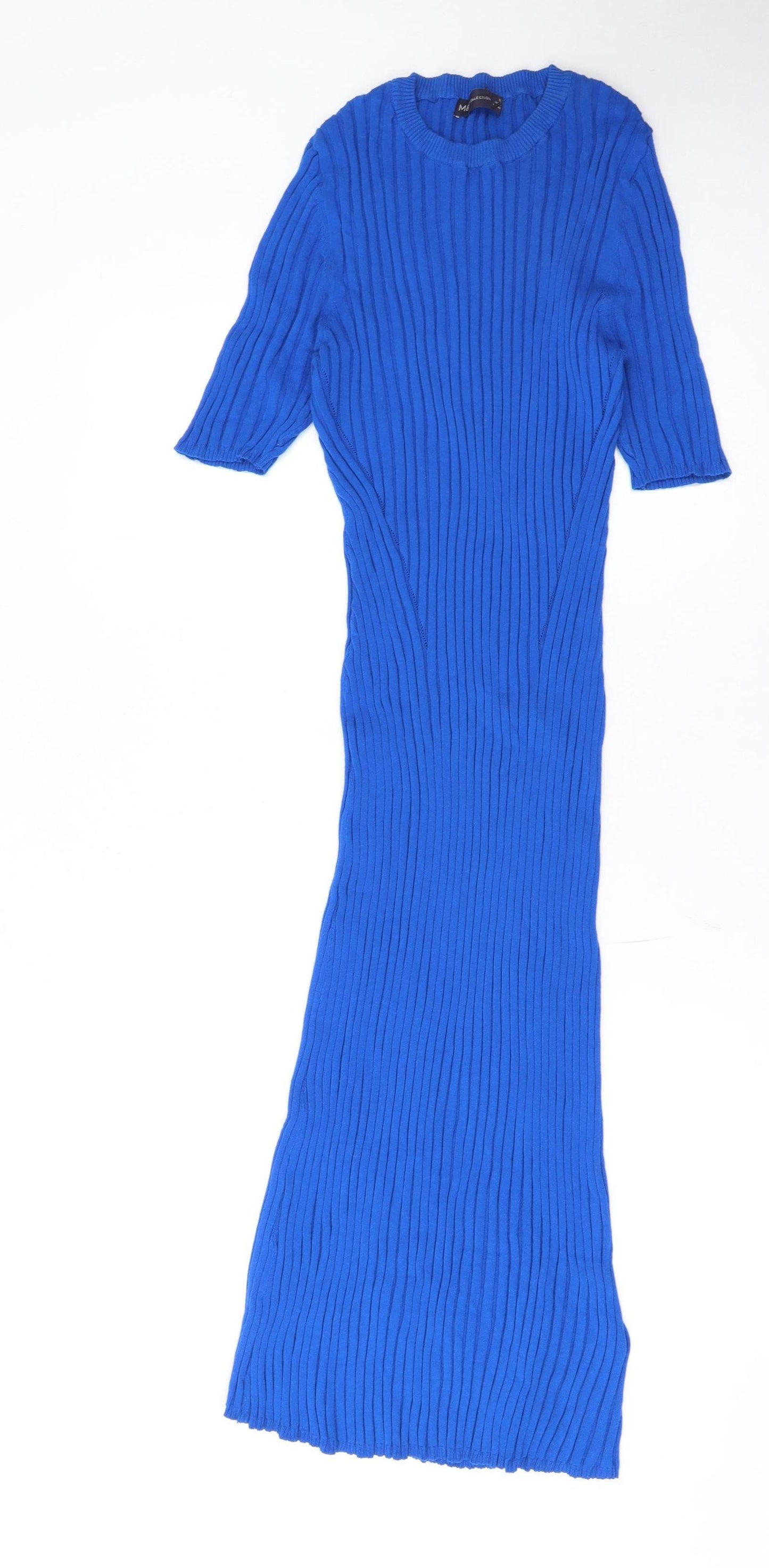 Marks and Spencer Women’s Blue Knit Bodycon Midi Dress Size 16