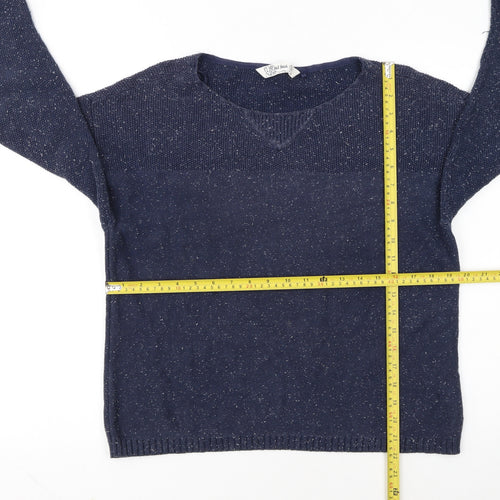 Fat Face Women’s Blue Cotton Pullover Jumper Size 12