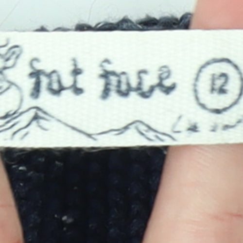 Fat Face Women’s Blue Cotton Pullover Jumper Size 12