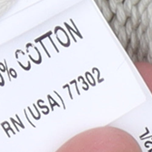 Zara Man Ivory Cotton V-Neck Pullover Jumper L Mens Knitwear