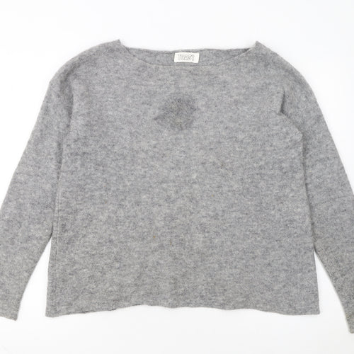 Toast Women Grey Alpaca Wool Pullover Jumper Size M