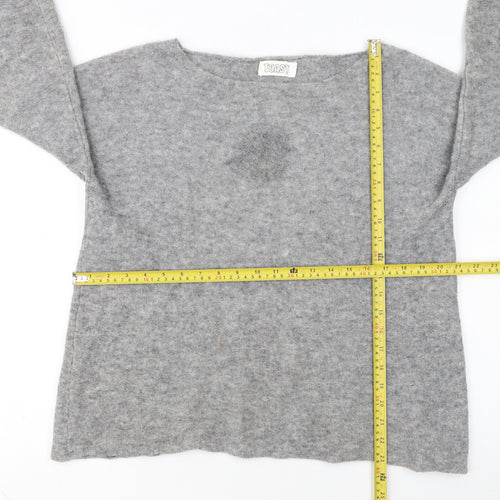 Toast Women Grey Alpaca Wool Pullover Jumper Size M