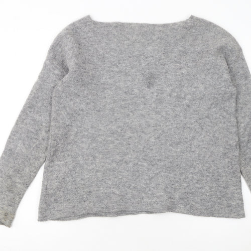 Toast Women Grey Alpaca Wool Pullover Jumper Size M