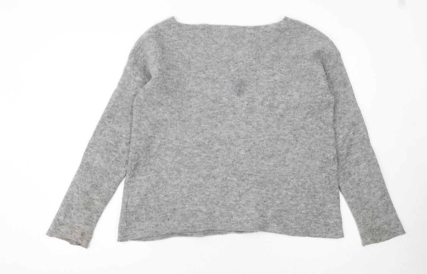 Toast Women Grey Alpaca Wool Pullover Jumper Size M
