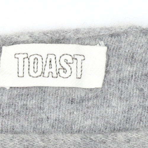 Toast Women Grey Alpaca Wool Pullover Jumper Size M
