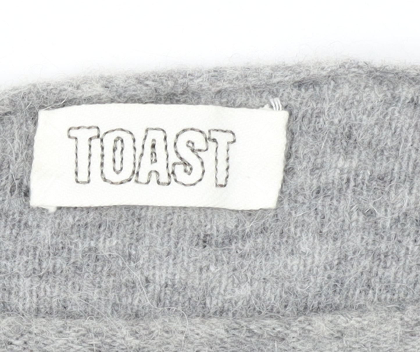 Toast Women Grey Alpaca Wool Pullover Jumper Size M
