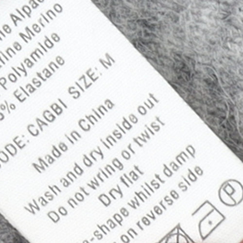 Toast Women Grey Alpaca Wool Pullover Jumper Size M