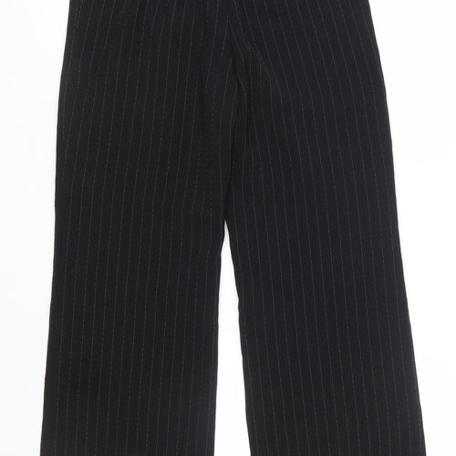 Anne Klein Women Black Pinstripe Dress Pants Size 8 Classic Workwear