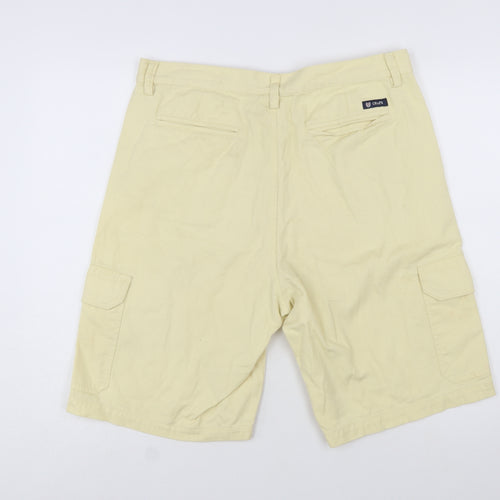 Chaps Men's Beige Cotton Cargo Shorts Size 34 Regular Fit