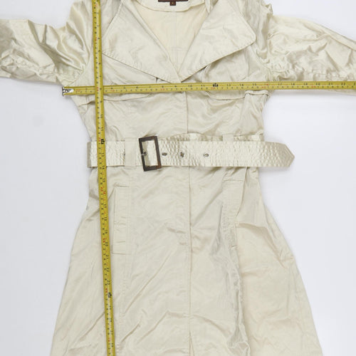 MaxMara Women’s Beige Belted Trench Coat S Classic Mid-Length