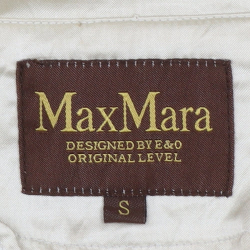 MaxMara Women’s Beige Belted Trench Coat S Classic Mid-Length