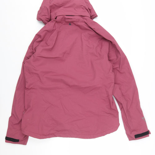 Musto Women's Pink Waterproof Hooded Rain Jacket Size 14