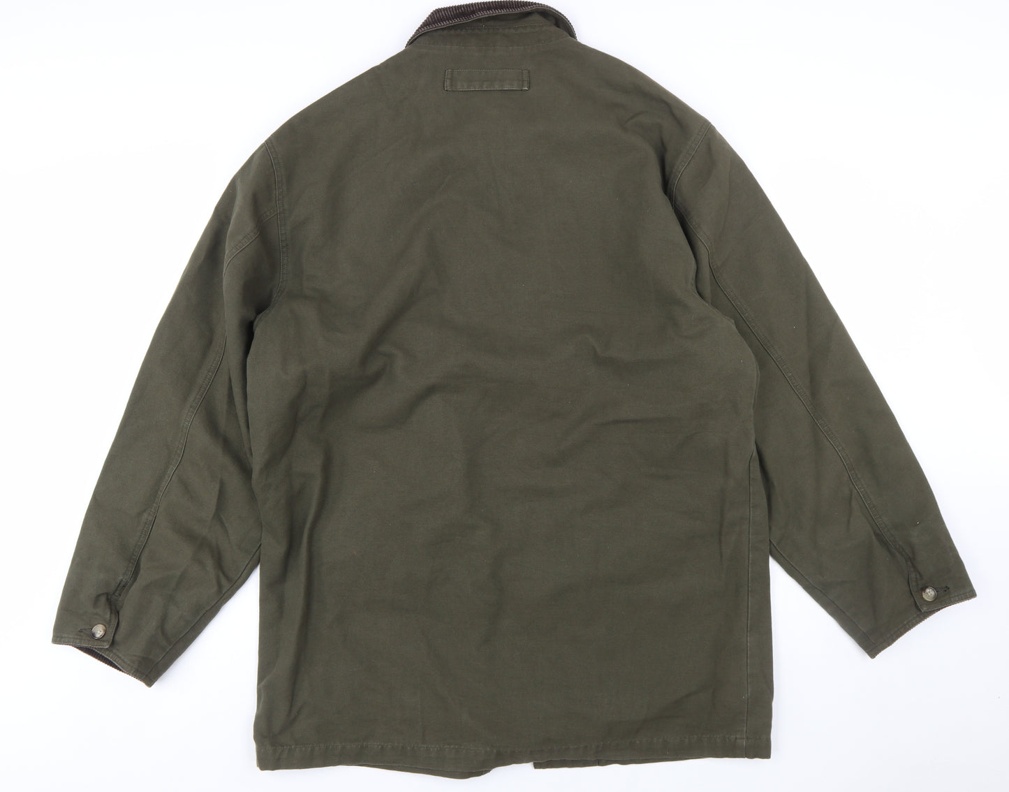 Eddie Bauer Men's Green Cotton Field Jacket Size M Regular Outdoor Style