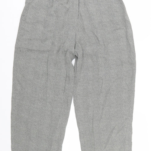 Emanuel Ungaro Women’s Grey Wool Wide-Leg Pleated Trousers Size 10