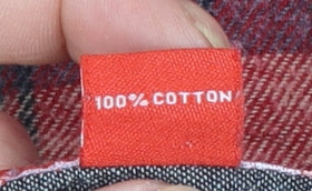 Coleman Men's Red Checked Flannel Button-Up Shirt L Regular Fit
