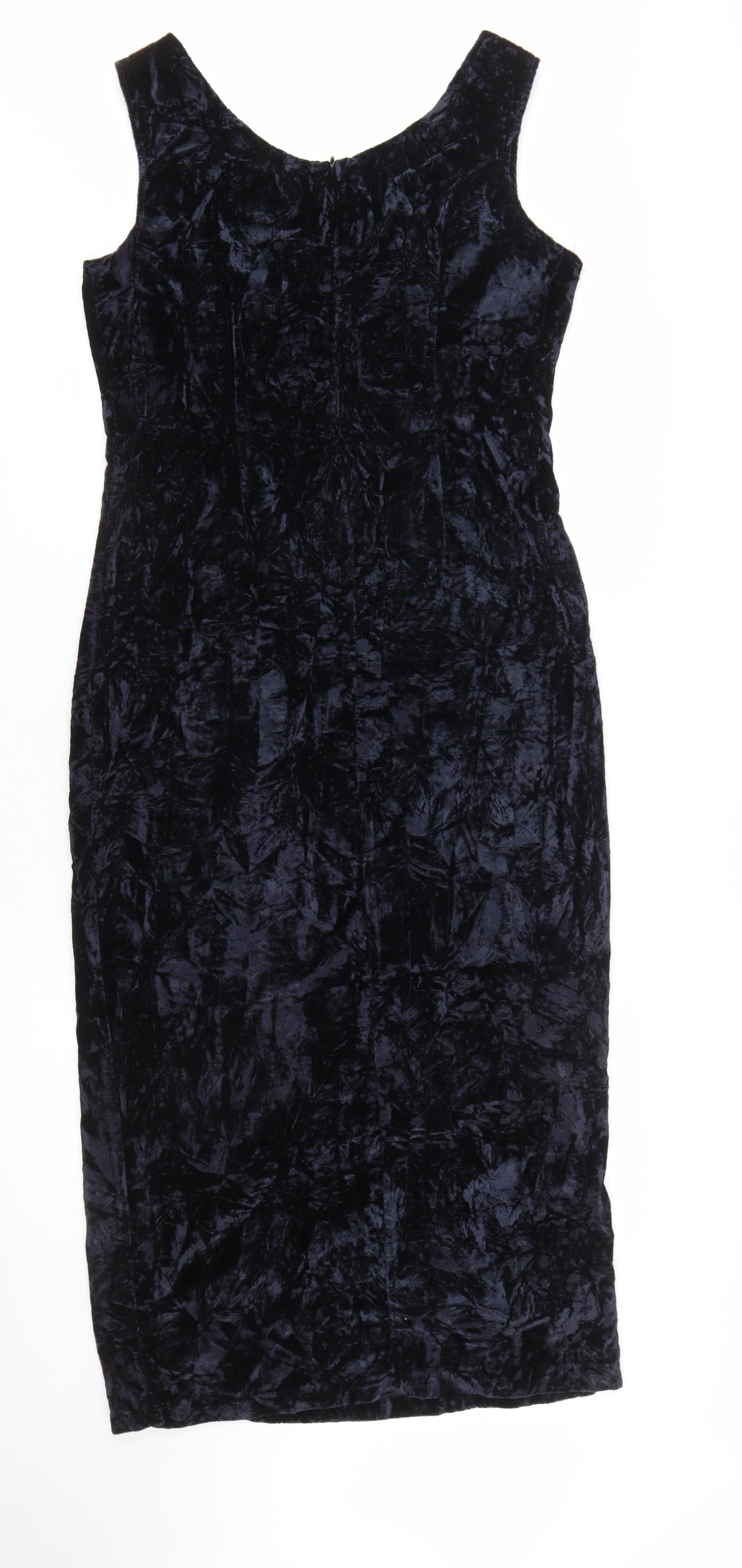 Dramatiz Women's Black Velvet Sleeveless Sheath Dress Size 10