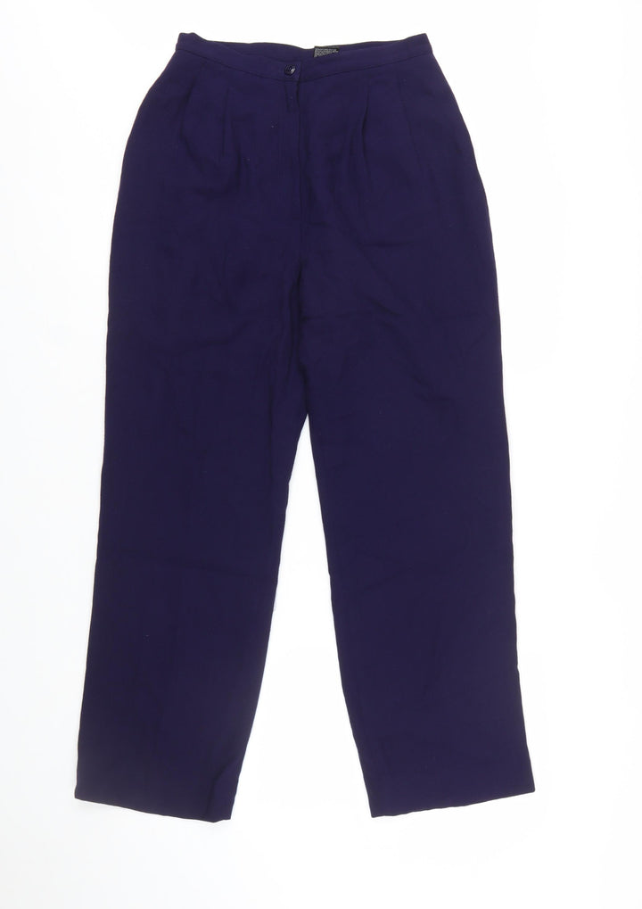 Kasper Women's Blue Petite 6P Pleated Dress Pants