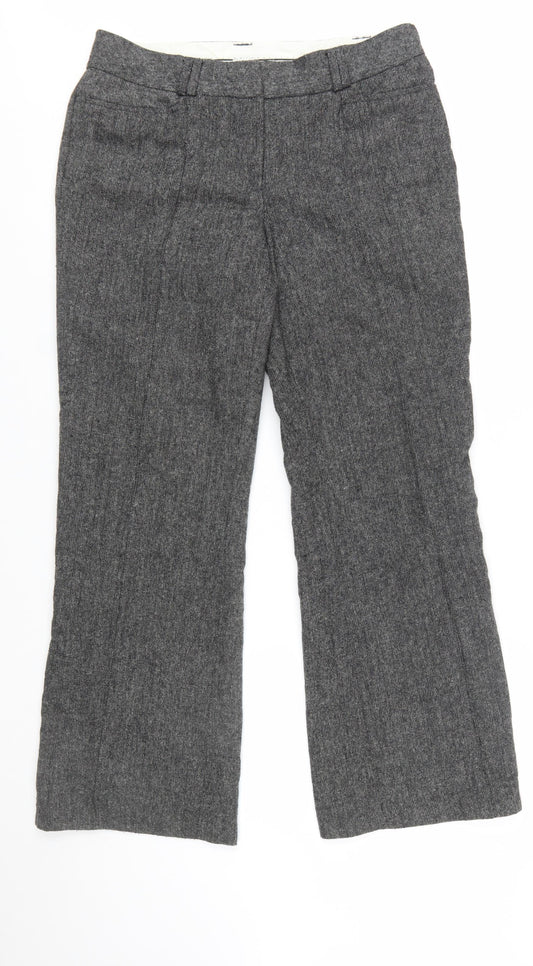 Dalia Collection Women's Grey Wool Blend Dress Pants Size 12