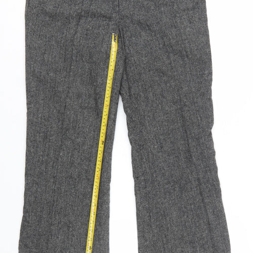 Dalia Collection Women's Grey Wool Blend Dress Pants Size 12