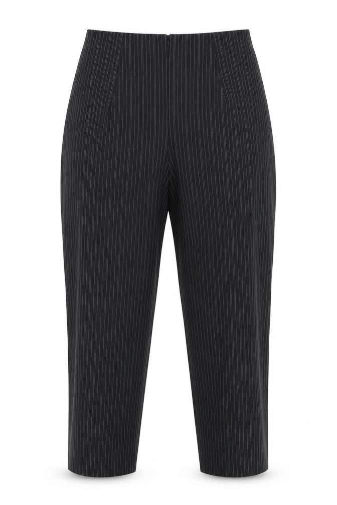All That Jazz Women’s Black Pinstripe High-Rise Pleated Dress Pants Size 14
