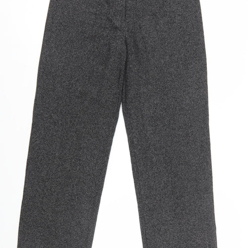 Jessica Women’s Black Size 6 Straight Trousers Polyester Rayon Blend
