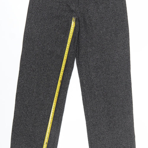 Jessica Women’s Black Size 6 Straight Trousers Polyester Rayon Blend