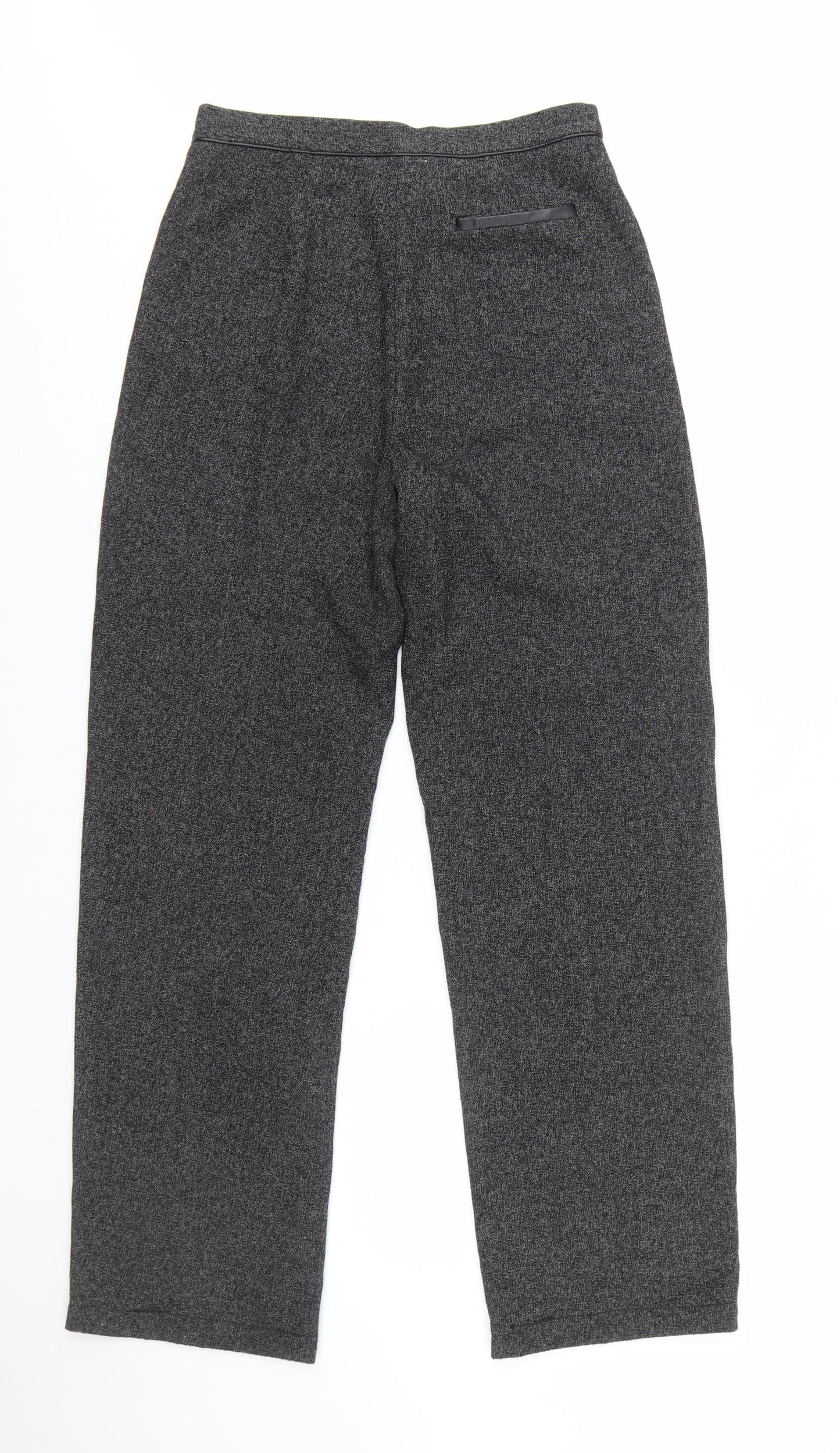 Jessica Women’s Black Size 6 Straight Trousers Polyester Rayon Blend