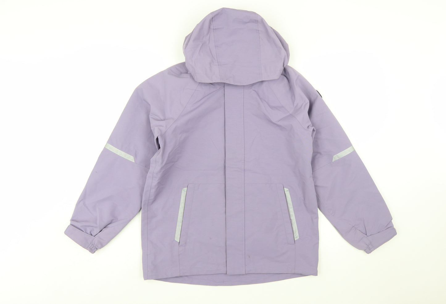 Polarn O. Pyret Boys Purple Hooded Waterproof Parka Coat 11-12 Years