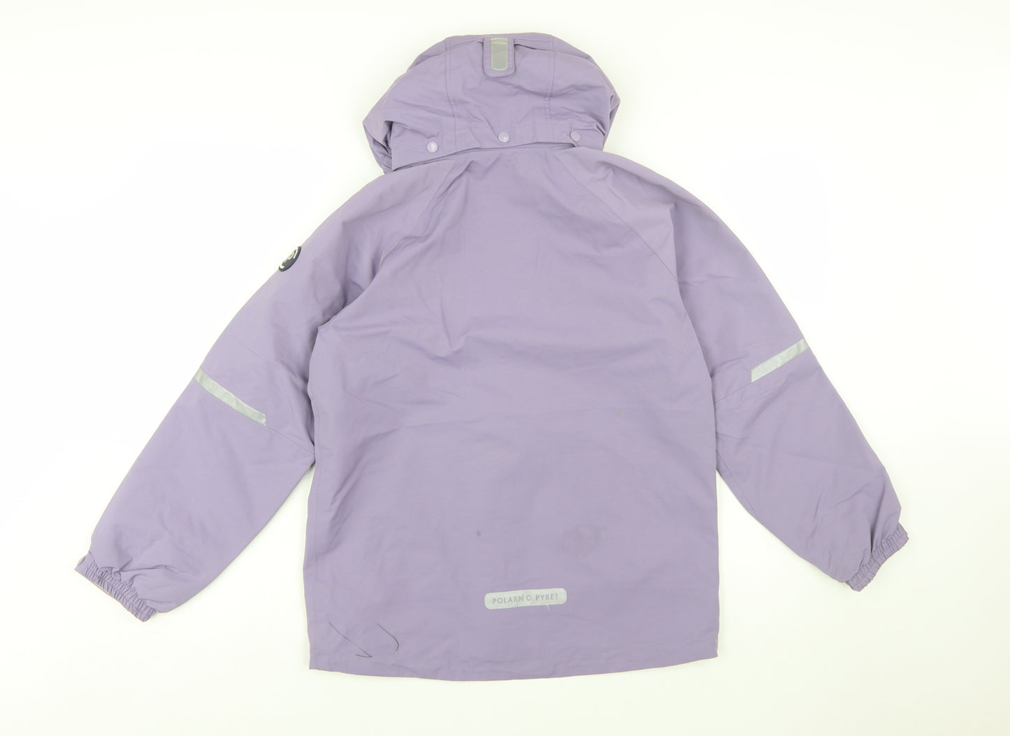 Polarn O. Pyret Boys Purple Hooded Waterproof Parka Coat 11-12 Years