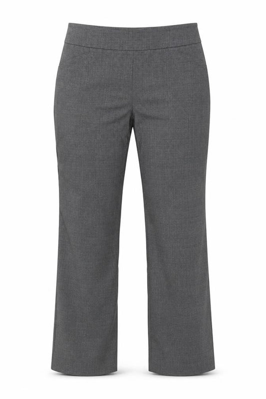Front view of Reitmans Women’s Grey Straight Leg Dress Pants, size UK 14