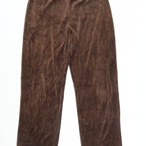 Jones Sport Women's Brown Velour Drawstring Sweatpants M