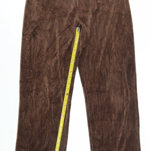 Jones Sport Women's Brown Velour Drawstring Sweatpants M
