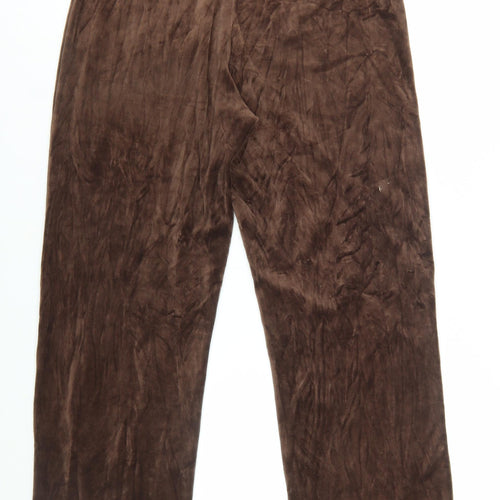 Jones Sport Women's Brown Velour Drawstring Sweatpants M