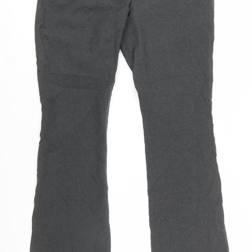 Suzy Shier Women’s Grey Dress Pants Size 10 Flared Polyester Trousers