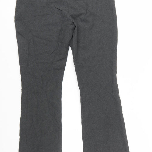 Suzy Shier Women’s Grey Dress Pants Size 10 Flared Polyester Trousers