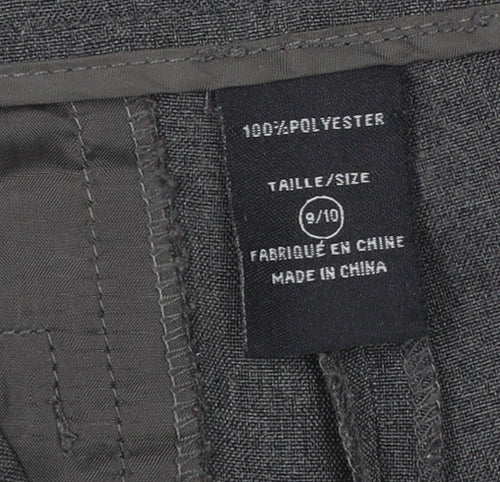 Suzy Shier Women’s Grey Dress Pants Size 10 Flared Polyester Trousers
