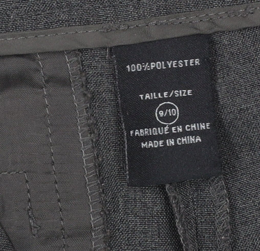Suzy Shier Women’s Grey Dress Pants Size 10 Flared Polyester Trousers