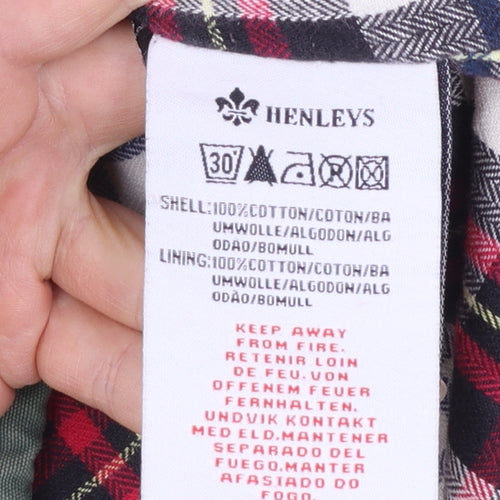 Henleys Womens Green Cotton Long Hooded Parka Coat Size S