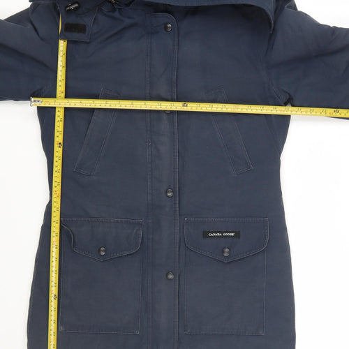 Canada Goose Womens Blue Parka Coat S Hooded Down Winter Jacket