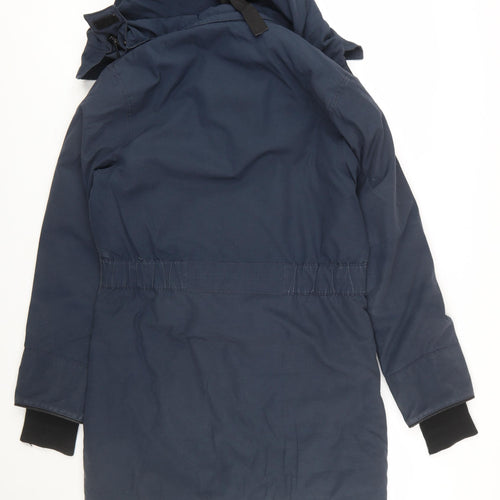 Canada Goose Womens Blue Parka Coat S Hooded Down Winter Jacket